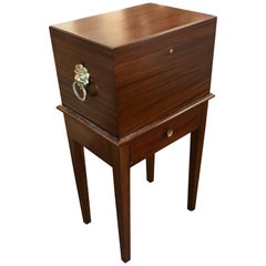 Alfred Dunhill of London Mahogany Bronze-Mounted Standing Humidor