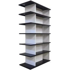 Minimalistic Metal Shelving Unit or Room Divider by Wim Rietveld, 1960s