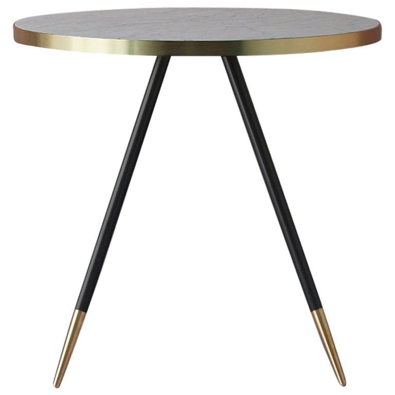 Bethan Gray Band Dining Table White Black Legs Brass For At Bethan Gray Band Dining Table White Black Legs Brass For
