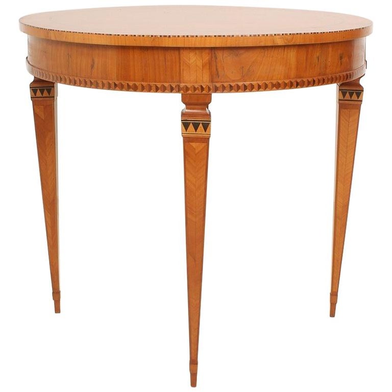 Fine Louis Xvi Walnut Lemonwood And Ebony Side Table Circa 1780 Louis Xvi Side Table 1790s