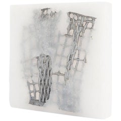 Contemporary Metal Cast Sculpture, Aluminum Cast in Silicone 2 by Mimi Jung