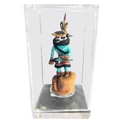 Südwestliche Hopi Kachina Katsina-Puppe der amerikanischen Ureinwohner des Südwestens, signiert