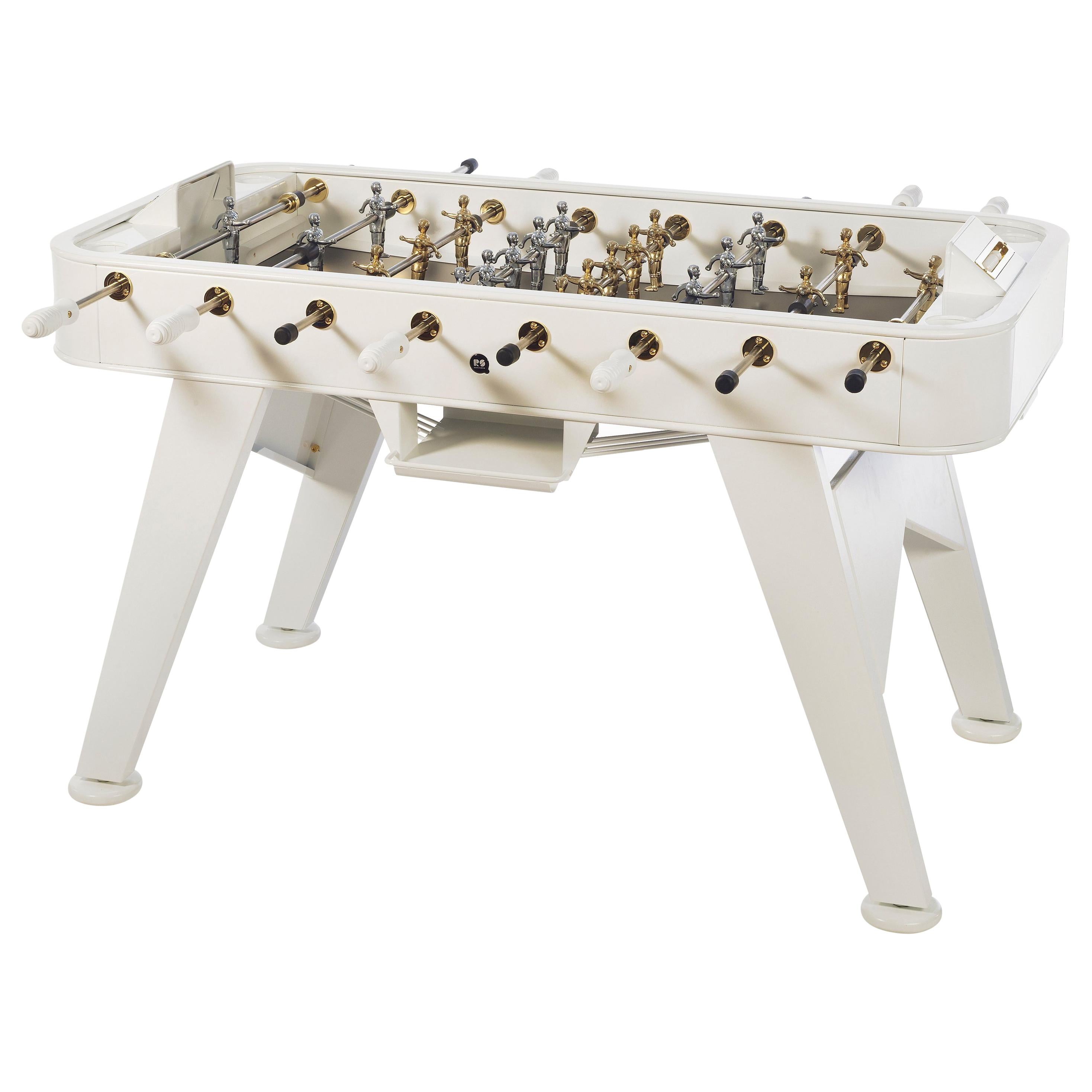 RS Barcelona RS2 Gold Edition Football Table in White by Rafael Rodriguez For Sale