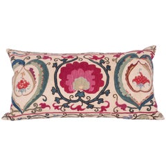 Antique Suzani Pillow Case made from a Suzani from Bukhara Uzbekistan