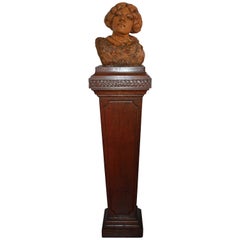 Sarah Bernhardt Siena Marble Bust by Auguste Carli