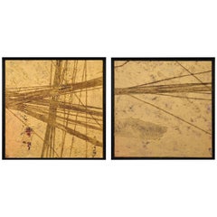 Healing Process Diptych, Framed Mixed-Media on Canvas, 2015