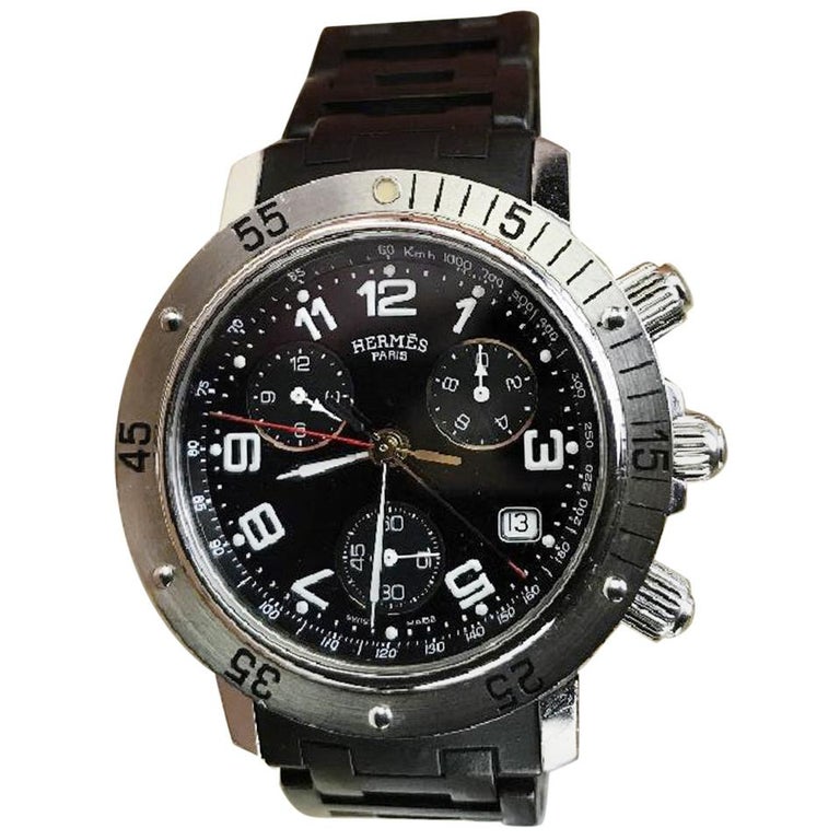 Hermès Clipper Divers CL2.915 Chronograph Quartz Edition For Sale