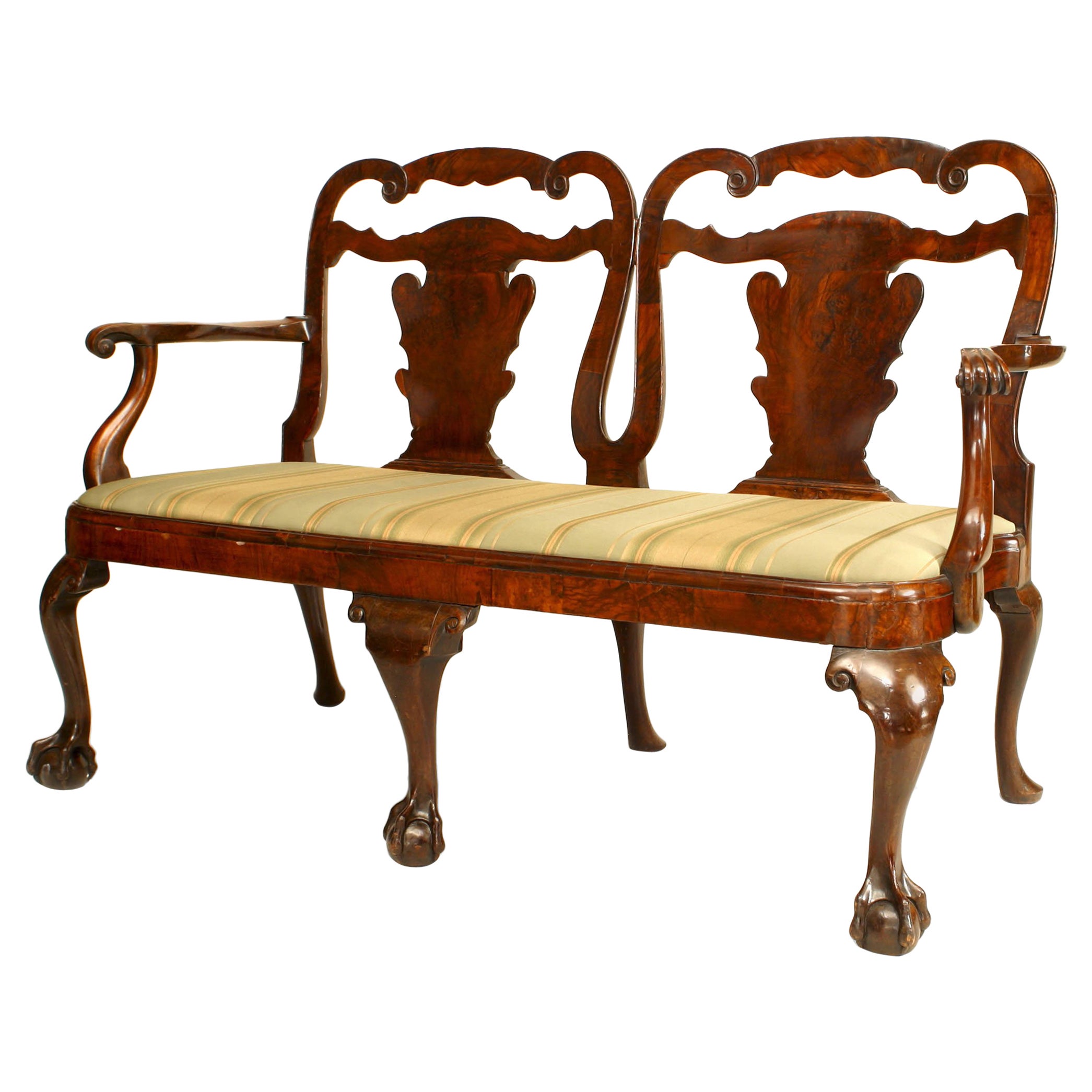 English Chippendale Style '18th19th Century' Mahogany Loveseat For
