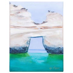 "Land's End", Original Oil on Canvas by Houston Artist Judy Pryor