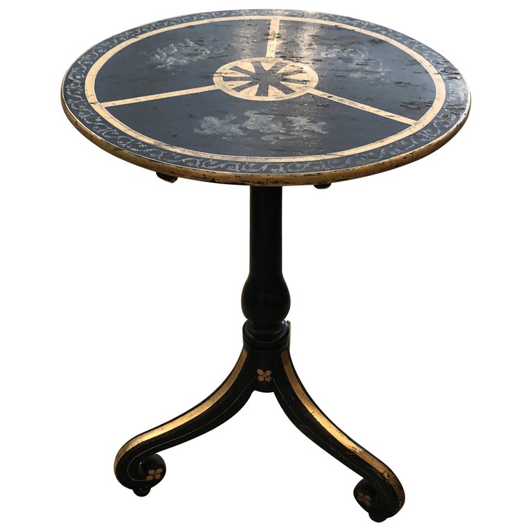 Delightful Distressed Black Grey And Gold Cherub Motife Side Table Delightful Distressed Black Grey And Gold Cherub Motife Side Table For