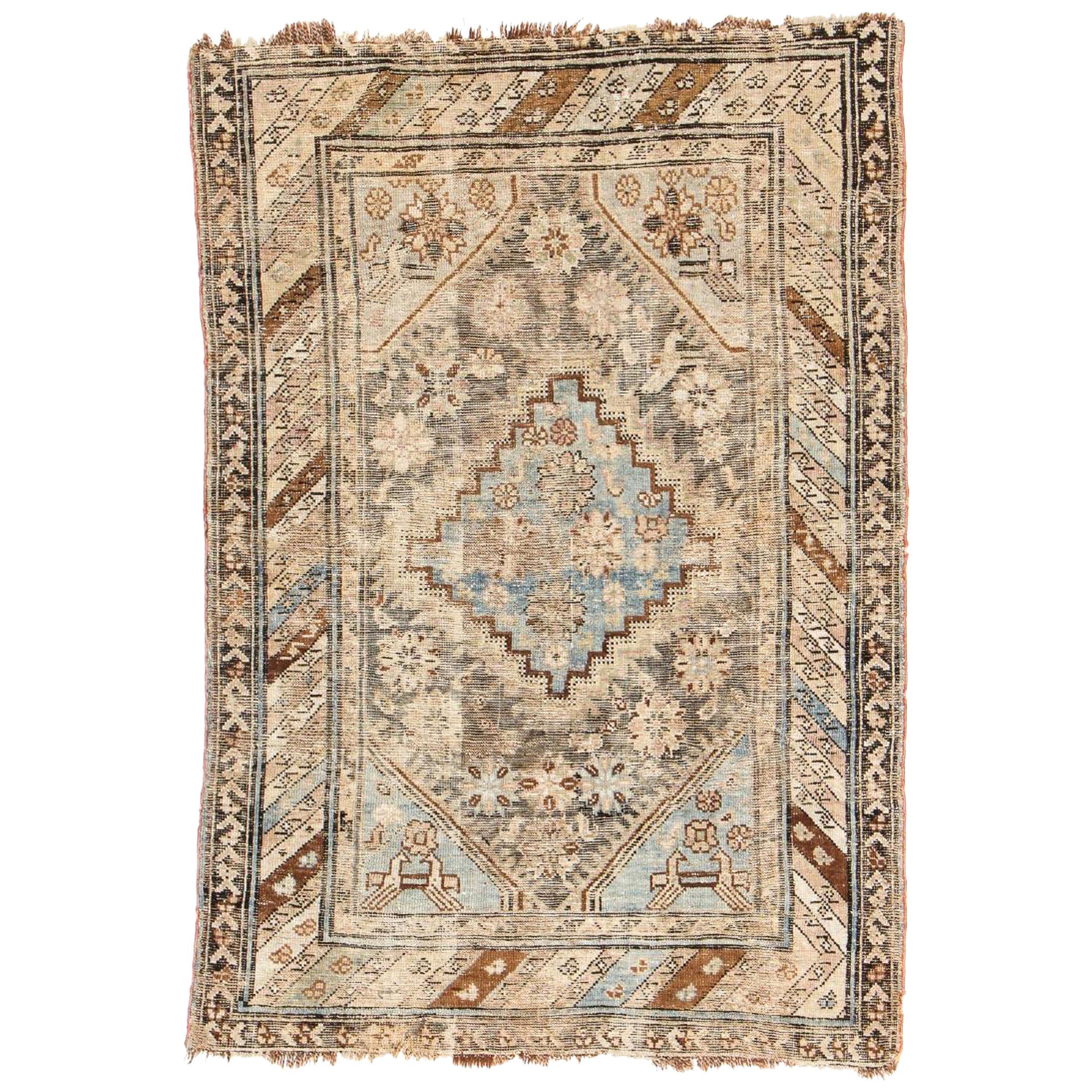 Antique Tribal Caucasian Kuba Rug