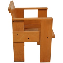 Dutch Design Gerrit Rietveld Crate Chair Numbered