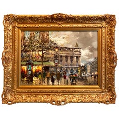 "A Busy Day in Paris" by Antoine Blanchard