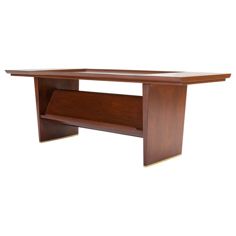 Coffee Table With Display Shelf By Edward Wormley For Dunbar Coffee Table With Display Shelf By Edward Wormley For Dunbar