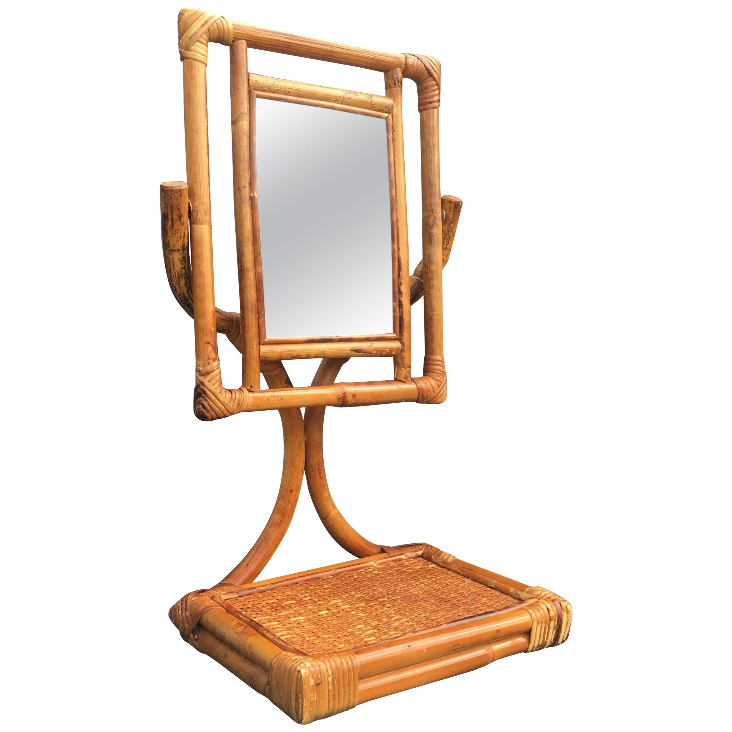 Miroir de table moderne du milieu du siècle dernier