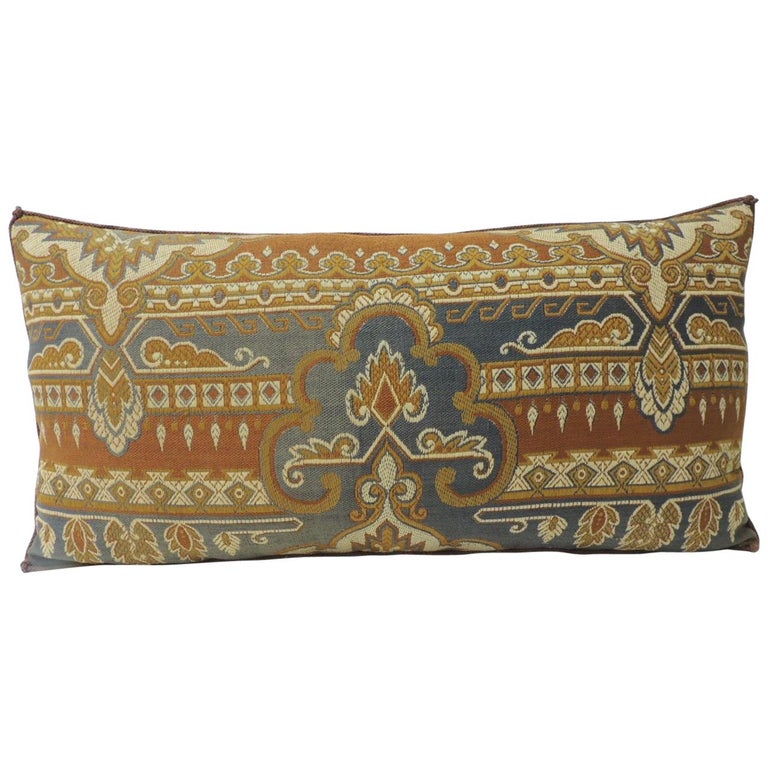 40th Century Grey And Rust Arts And Crafts Long Bolster Decorative Cool Rust Decorative Pillows 40th Century Grey And Rust Arts And Crafts Long Bolster Decorative Cool Rust Decorative Pillows