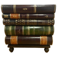 Maitland-Smith Book Stack Table Five-Drawer Dresser Chest of Drawers
