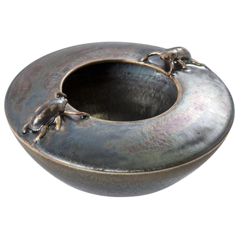 Jean Girel, Vase Toupie Aux Scarabées, France, 2013 For Sale