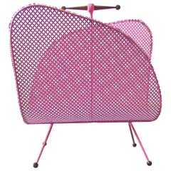 Vintage Magazine Rack by Mathieu Mategot, 1950s