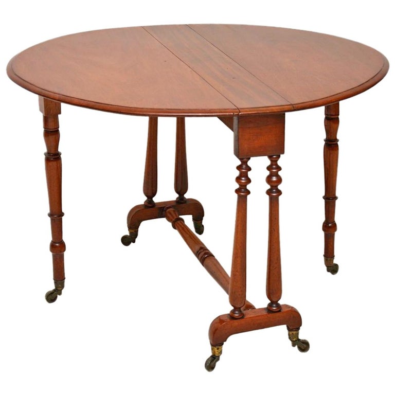 Quality Victorian Mahogany Sutherland Table For At 1stdibs Antique Victorian Mahogany Drop Leaf Sutherland Table