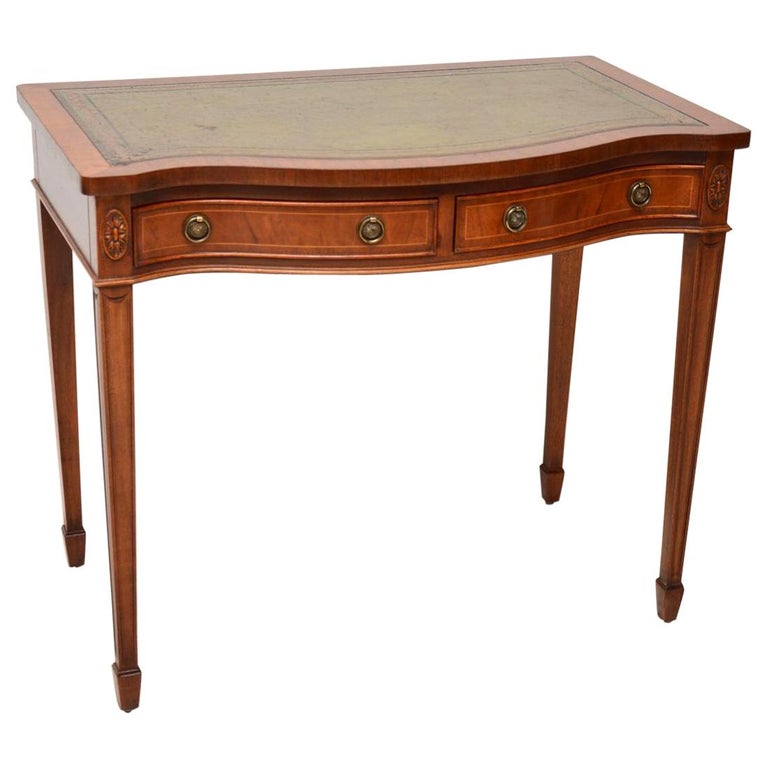 Writing Desk Antique Sheraton Taste Gany Leather Top Table Antique Gany Sheraton Style Writing Table