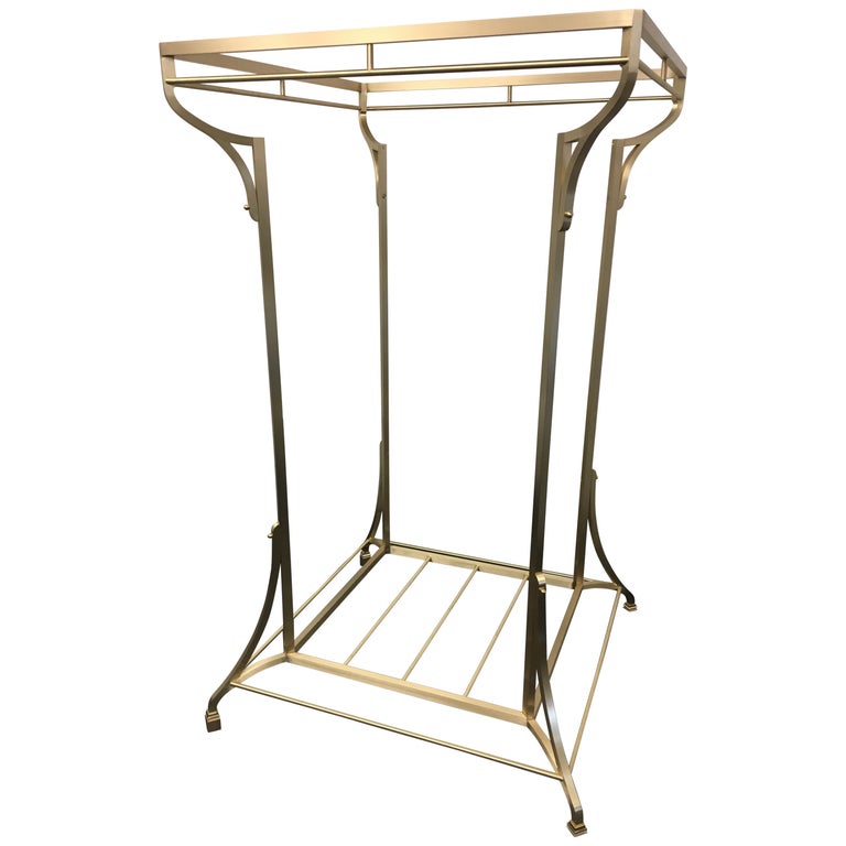 French Brass Shop Clothes Rack at 1stdibs