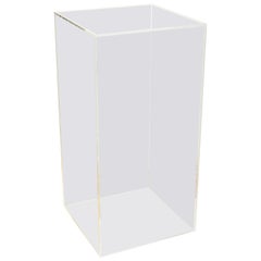 Clear Rectangular Lucite Pedestal