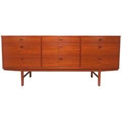 Folke Ohlsson for DUX Scandinavian Modern Teak Buffet Credenza or Dresser