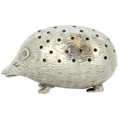 Antique Sterling Silver Pin Holder, by Walker & Hall, Made in Birmingham, 1910