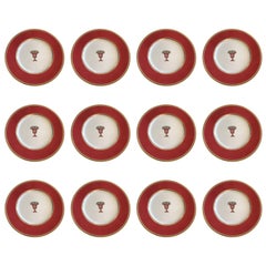 Lovely English Vintage Set of 12 Service Dinner Plates