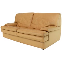 Roche Bobois Art Deco Green Leather Sofa For At 1stdibs Roche Bobois Light Peach Leather Loveseat Small Sofa