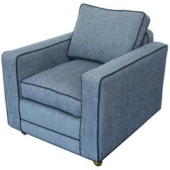 Pair of Bernhardt Tuxedo Lounge Chairs