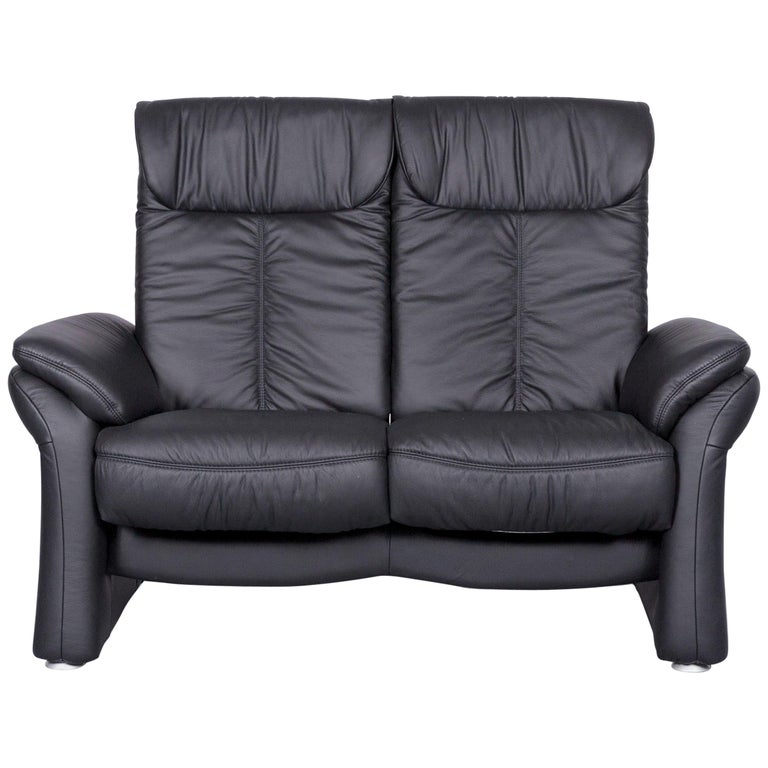 Casada Designer Leather Sofa Black Two Seat Couch Recliner For Casada Designer Leather Sofa Black Two Seat Couch Recliner For
