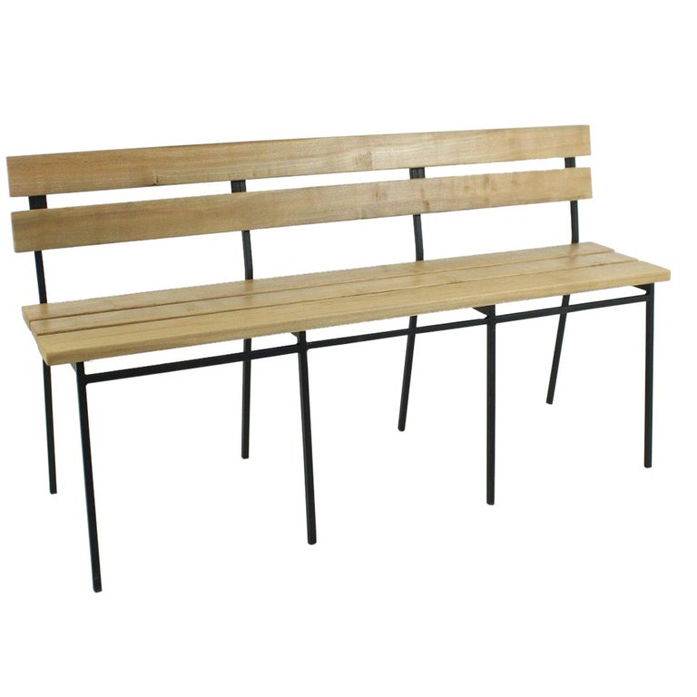 Vintage Spindle Back Bench At 1stdibs 1960s Vintage Oak Bench With Back Rest