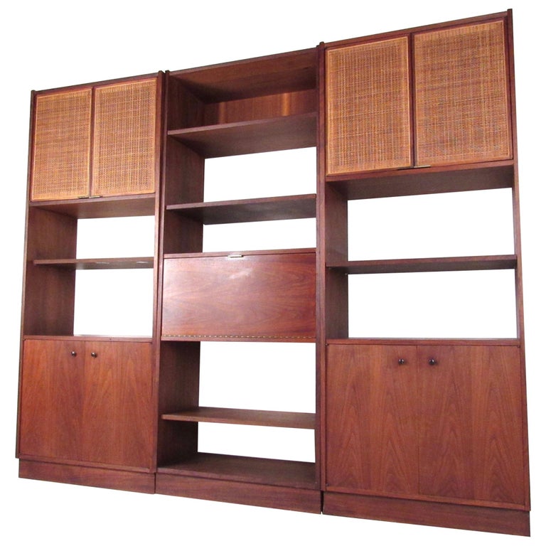 Danish Modern Free-Standing Wall Unit at 1stdibs