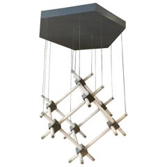 Spectacular Neon Chandelier by Alex André