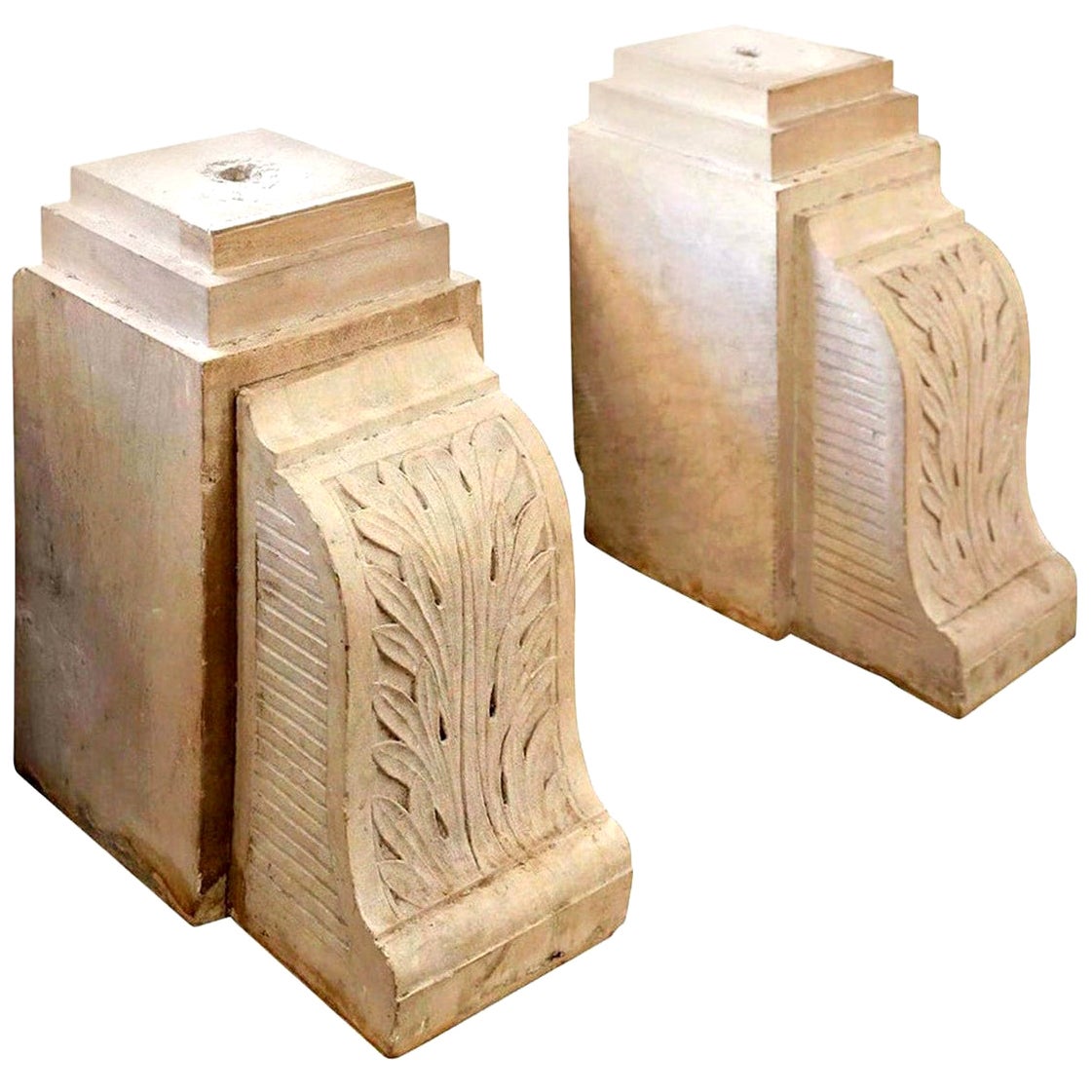 Set of 10 Antique Limestone Corbels For Sale at 1stDibs