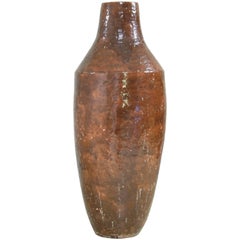 Extra Large Brown Ceramic Vase, France