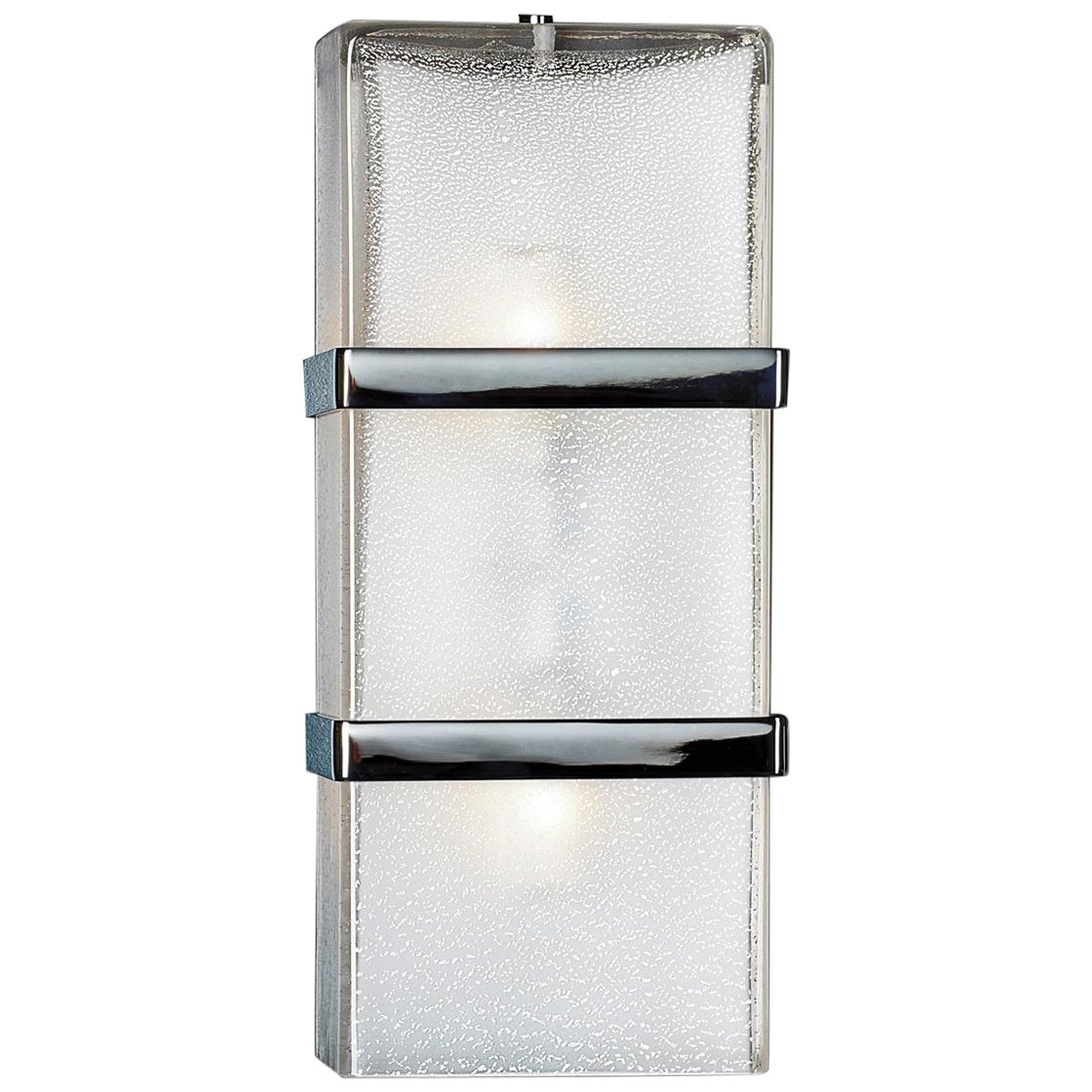 Seguso Vetri d'Arte Murano Cubo Sconce