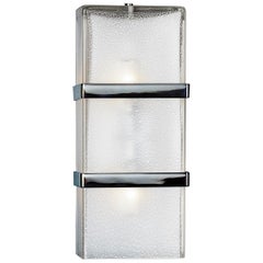 Seguso Vetri d'Arte Murano Cubo Sconce