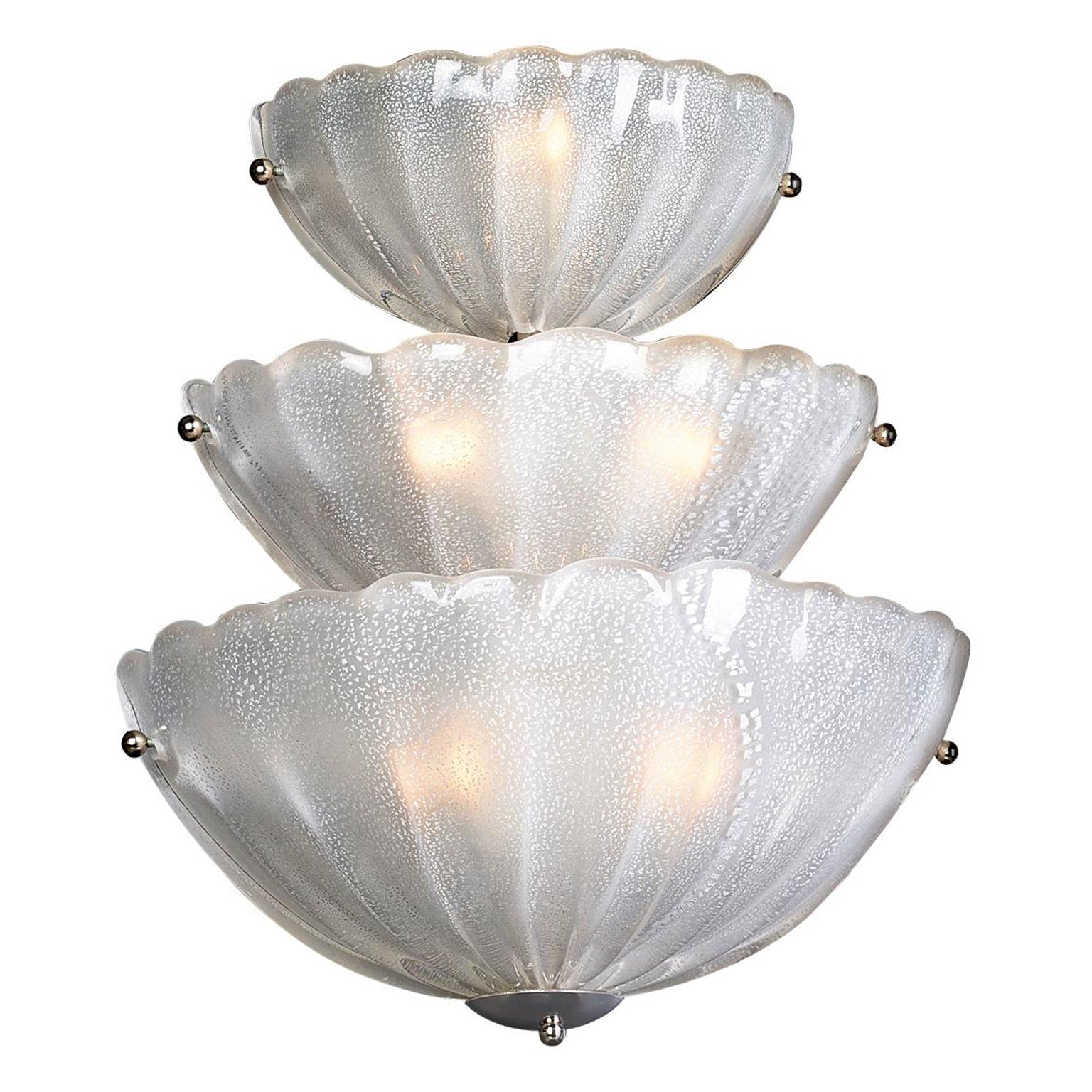 Seguso Vetri d'Arte Fontana Sconce in vetro di Murano