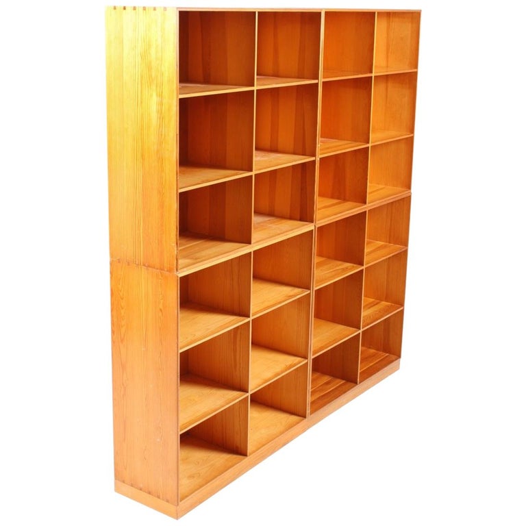 Set of Four Bookcases in Pine by Mogens Koch For Sale at 1stdibs