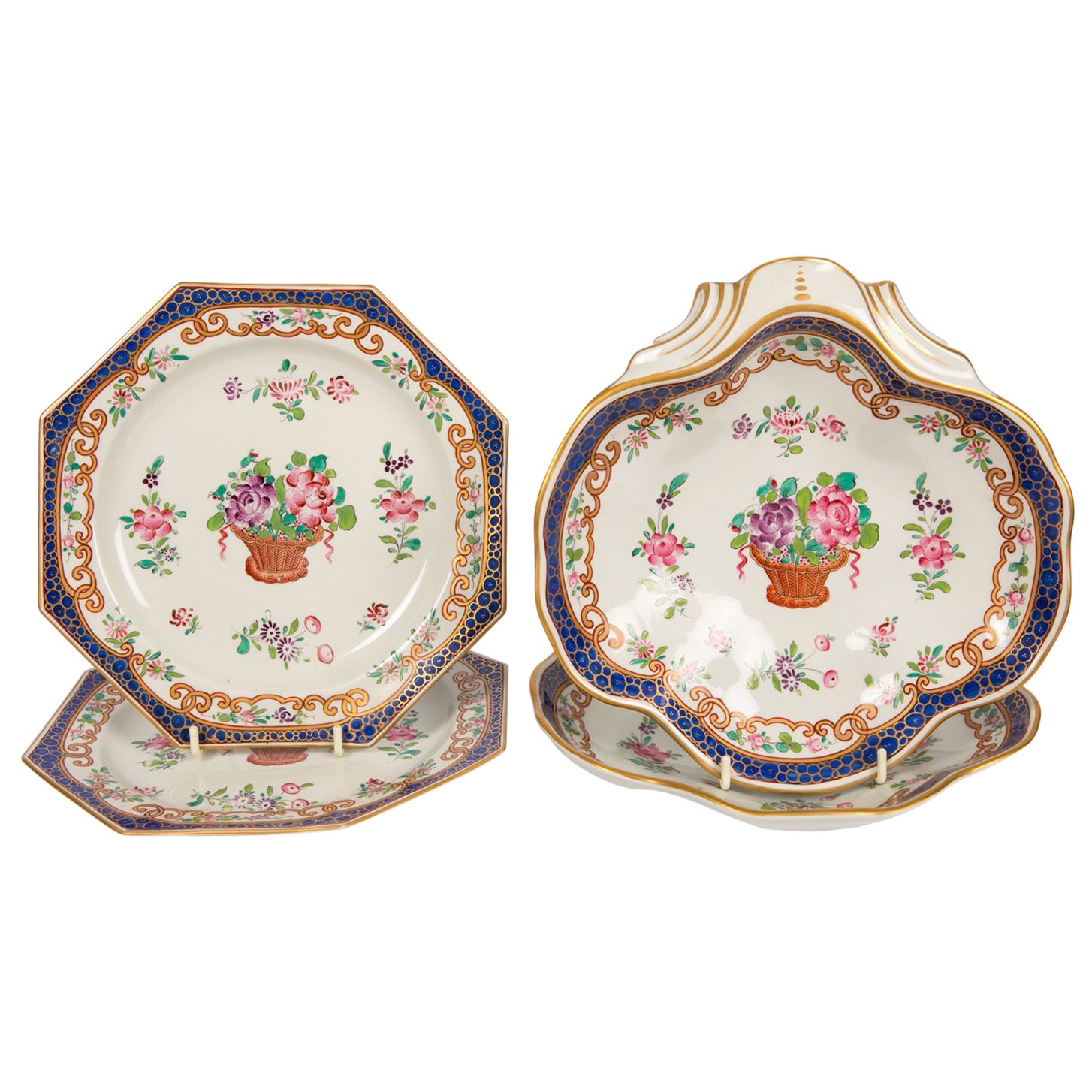 Set of 16 18th Century French Dinner Dishes at 1stDibs