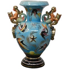 Cerdazur:: Grand vase en céramique de Monaco:: circa 1950:: Signé