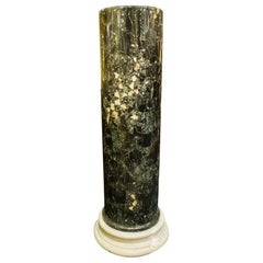 Antique Italian  Neoclassical  Faux Marble Pedestal