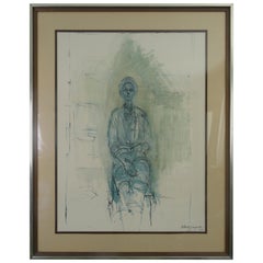 Alberto Giocometti Lithograph, 1962