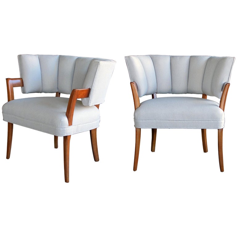 Rare And Iconic Pair Of American Art Deco Armchairs By Eugene Schoen Rare And Iconic Pair Of American Art Deco Armchairs By Eugene Schoen New York For
