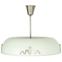 Swedish Functionalist Ceiling Lamp by Bo Notini