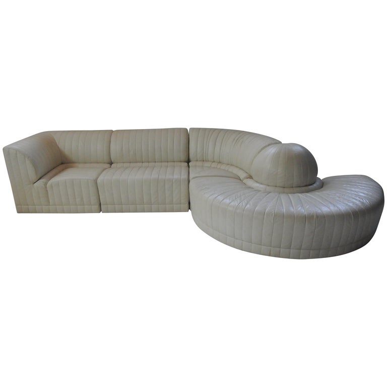 Roche Bobois Extra Large Sectional Curved Sofa, Vladimir Kagan Style