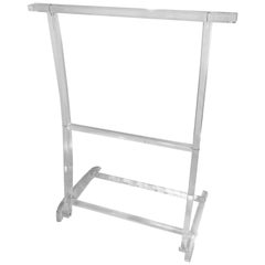 Hollywood Regency Lucite Towel Rack